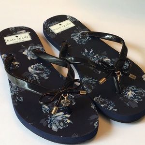KATE SPADE BLACK FLIP FLOPS